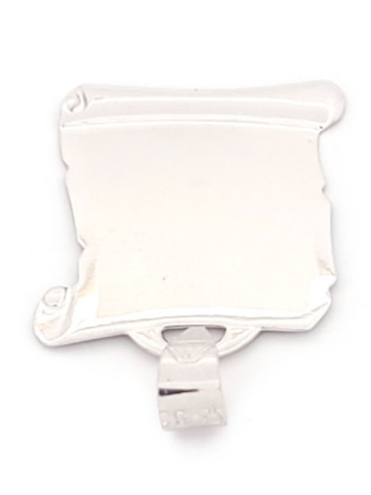 Charm Name in White Gold 9K