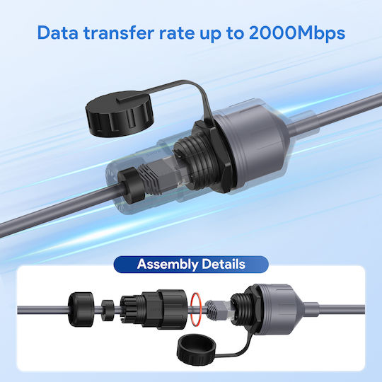 Rj45 Waterproof Cable Adapter Starlink Standard Gen 3 V4