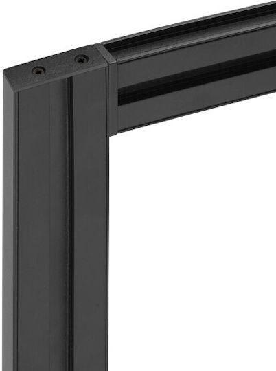Kit of Articulated Shelf Frame 3 Shelves Support Only on Wall Without Wooden Elements Emuca Zero 7021854 Matte Black