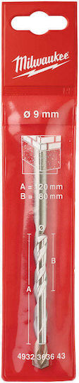 Milwaukee Diamond Drill Bit for Masonry Glass and Tiles 9mm 22x120mm
