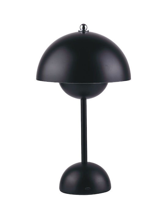 Inlight Metall Tischlampe LED mit Schwarz Schirm und Basis