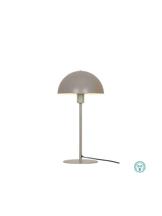 Viokef Metall Vintage Tischlampe mit Braun Schirm und Basis