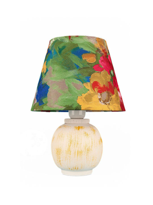 Decorative Handmade Ceramic Table Lamp Multicolour 30x33cm
