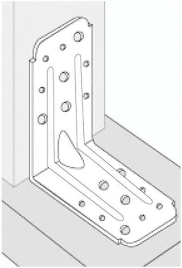 Γωνία Ραφιού Γαλβανιζέ σε Μαύρο Χρώμα 13x13mm 13-4126/06.05.10.02