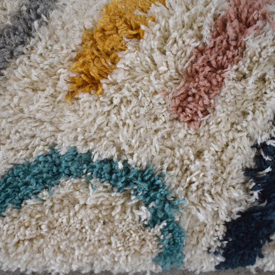 Shaggy Noelia Rug Rectangular Cream 120x170cm
