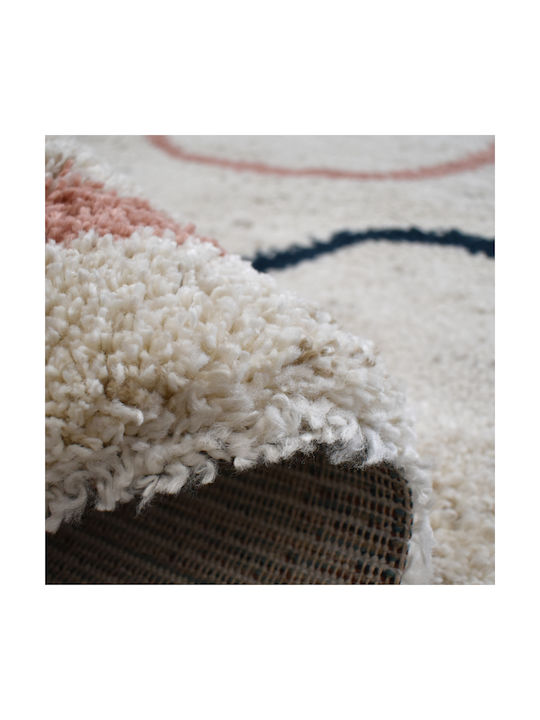 Shaggy Noelia Rug Rectangular Cream 120x170cm