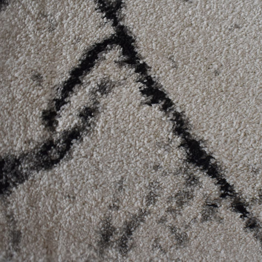 Frieze Abstract Living Room Rug Rectangular Cream/Grey 120x170cm