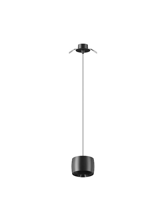 VK Lighting Black LED Pendant Ceiling Light with Warm White Light