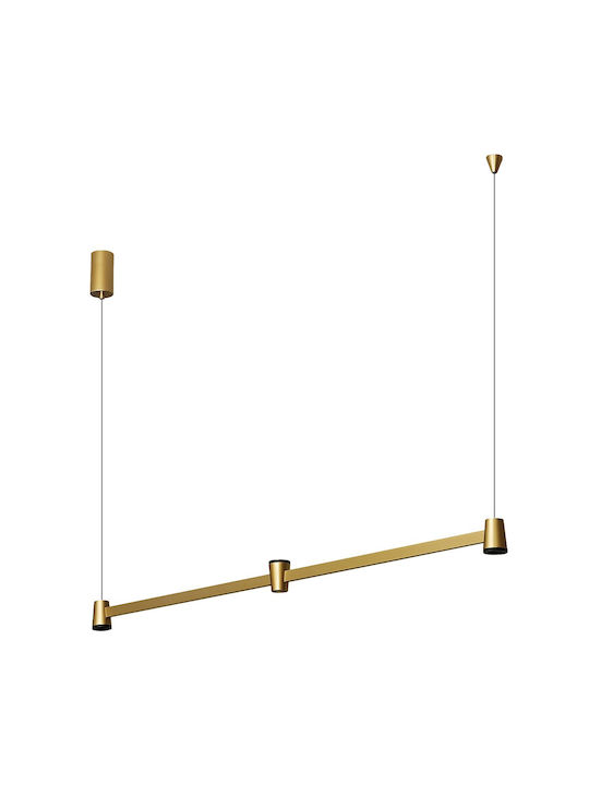 VK Lighting Ceiling Light Gold LED With Warm White Light