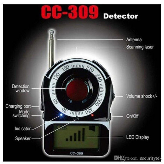 Camera & GPS Tracker Detector 1-6500MHz