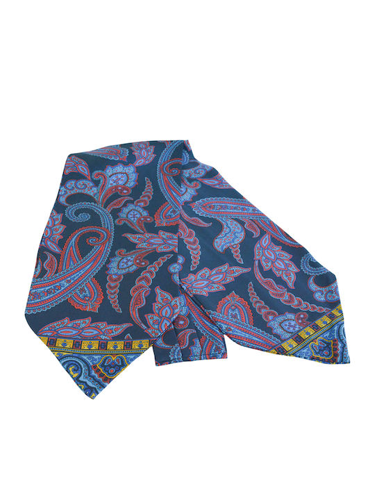 Ascot Herren Krawatte Seide in Marineblau Farbe