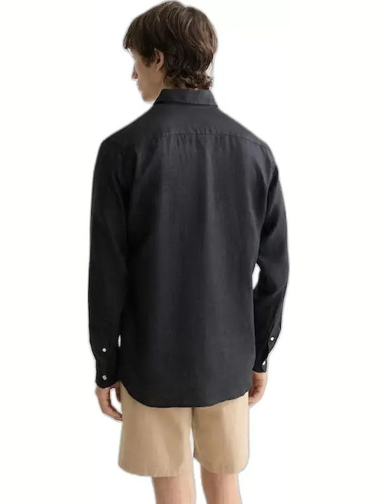 Scotch & Soda Core Linen Shirt Black