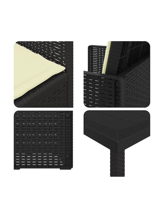 Set Sala De Mese Pentru Exterior 3 Piese Antracit Cu Perne