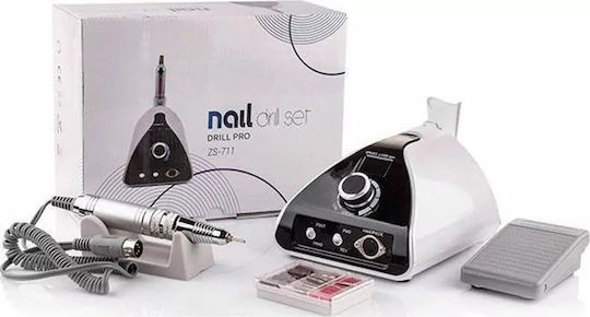 Nail Drill Electric 65W Pink 35000 Rpm with Pedal