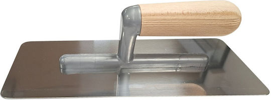 Come 310NLT240100 Σπάτουλα Πατητής Τσιμεντοκονίας Inox 240x100mm με Ξύλινη Λαβή Stucco Veneziano 04-6678