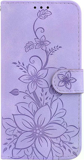 Tel1 Xiaomi Redmi A5 4g Lily Embossing Husa Orizontala Tip Book Violet
