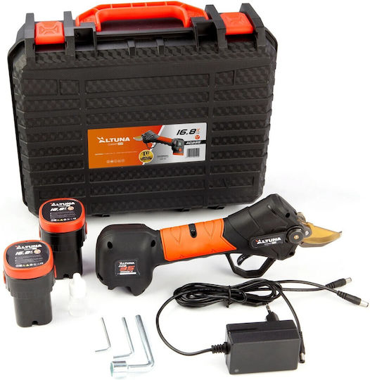 Altuna Ψαλίδι Κλαδέματος Μπαταρίας 16.8V 1x2.6Ah/2.6Ah με Μέγιστη Διάμετρο Κοπής 35mm
