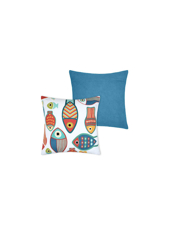 Μαξιλάρι Καναπέ S-f Colorfish Blanc 50x50εκ.