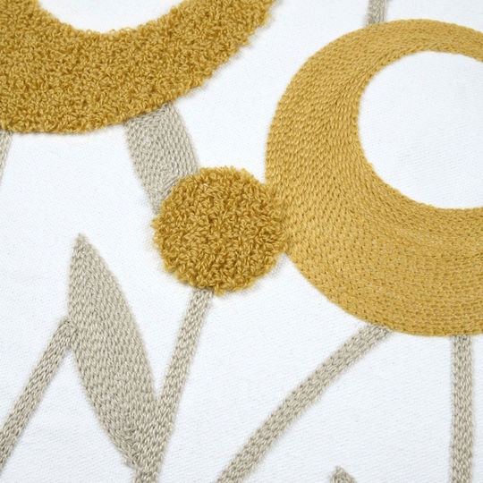 Sofa Cushion S-f Camille Mustard 45x45cm