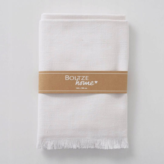 Boltze Cotton White Tablecloth 185x145cm