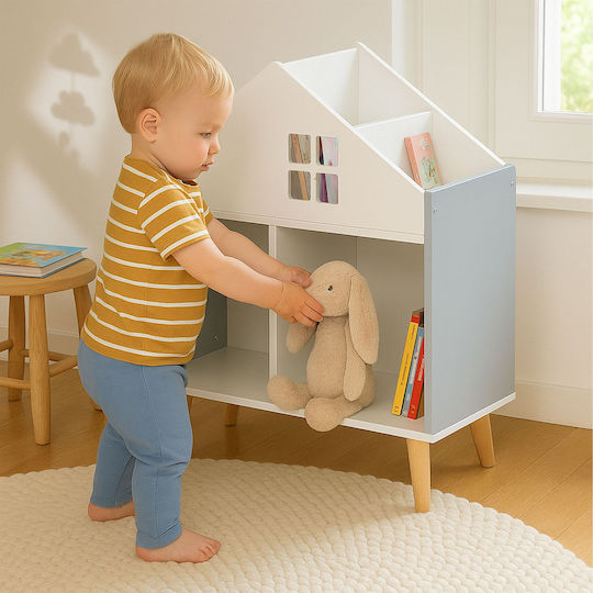 Relaxdays Wooden Gray Toy Organizer 65.7x60x30cm