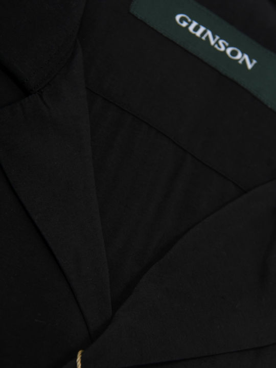 Short Sleeve Linen Shirt Black
