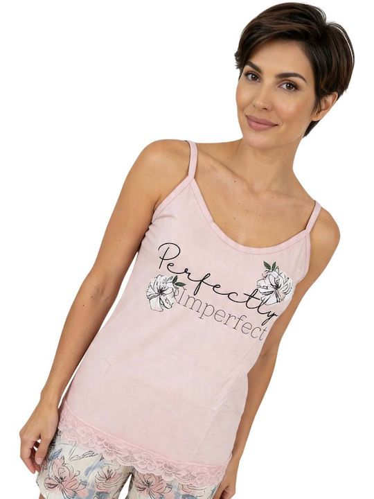 Modalove Summer Women's Pink Pyjama Set