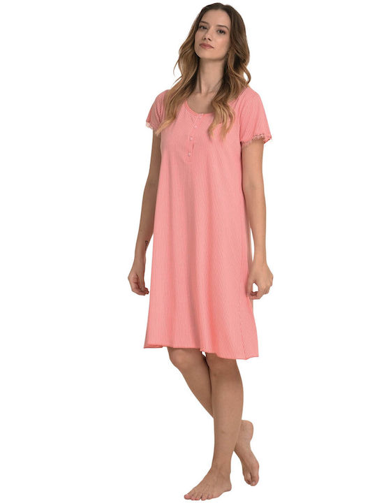 Zen by Daisy Sommerliches Damen-Nachthemd Coral Zen87200 Zen by Daisy Sommerliches Damen-Nachthemd Coral Zen87200