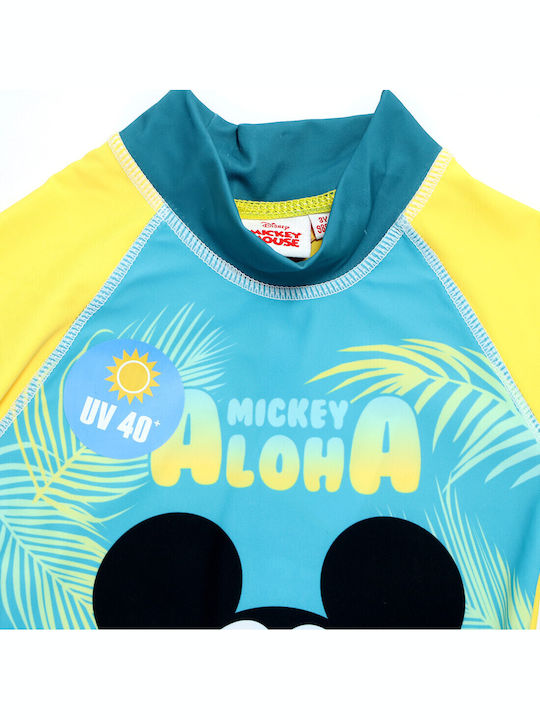 Disney Mickey Kinder Badebekleidung Rashguard Gelb