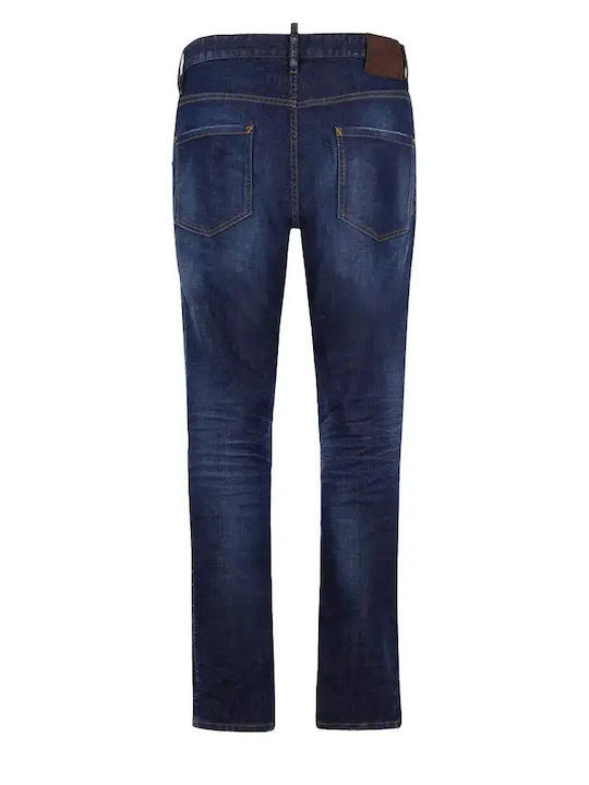 Ανδρικό Παντελόνι Τζιν Ελαστικό Navy Blue