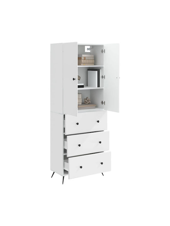 White Wall Cabinets (2 Pieces) 66x34.5x90cm