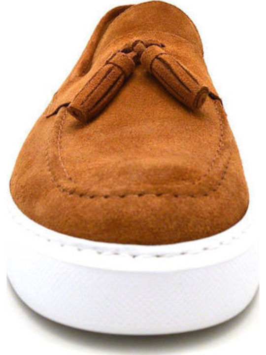 Suede Ανδρικά Loafers σε Ταμπά Χρώμα