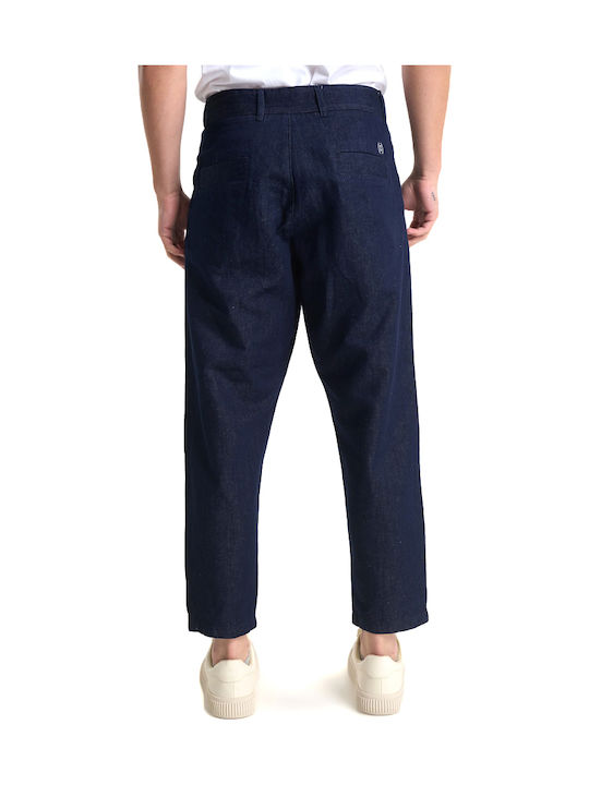 Royal Denim Men's Jeans Pants with Relaxed Fit Dark Blue
