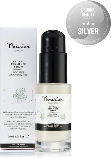 Nourish London Retinal Resilience Moisturizing & Anti-aging Face & Eye Serum with Retinal & Retinol for Detoxifying & Nourishing 30ml