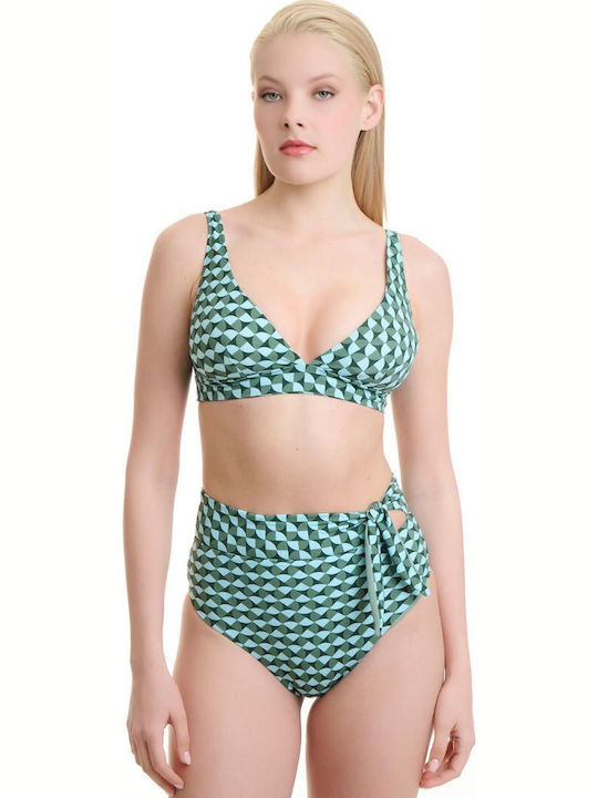 Bikini Bottoms Slip High Waist Multicolour