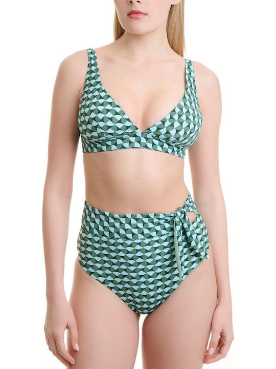 Bikini Bottoms Slip High Waist Multicolour
