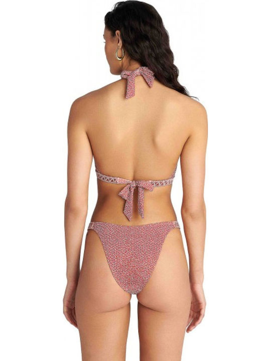 Bikinihosen Slip Hohe Taille Bronze