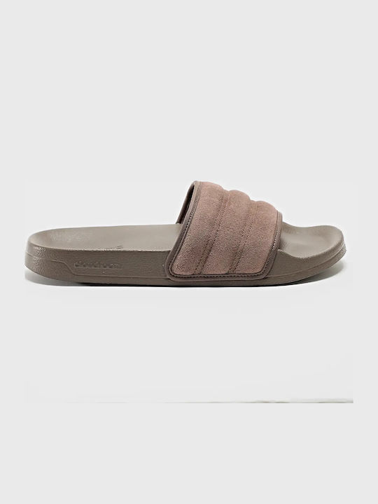 Adilette Noshower Σαγιονάρες σε Καφέ Χρώμα