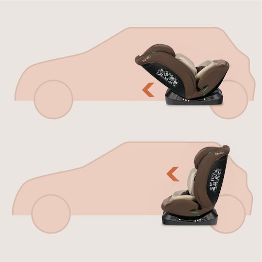 Lionelo Aart Car Seat i-Size with Isofix Beige Chocolate