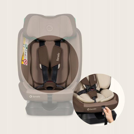 Lionelo Aart Car Seat i-Size with Isofix Beige Chocolate