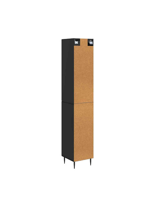 Wooden Storage Cabinet with 2 Drawers L33xW34.5xH89.5cm