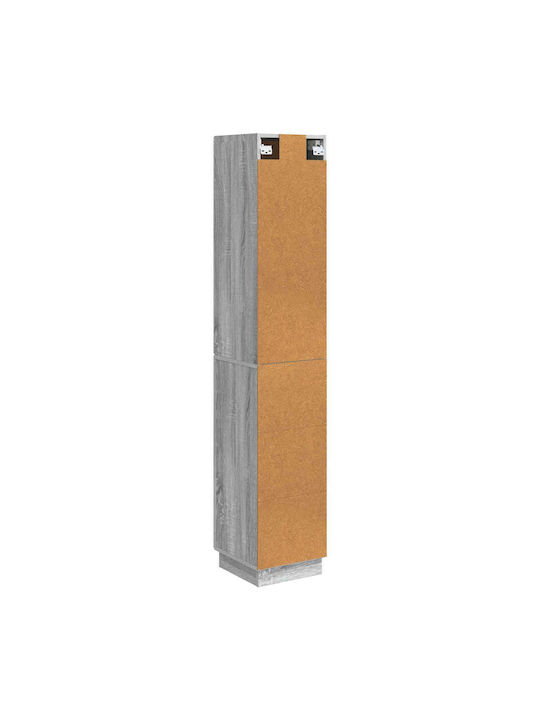 Wooden Storage Cabinet with 2 Drawers L33xW34.5xH87cm