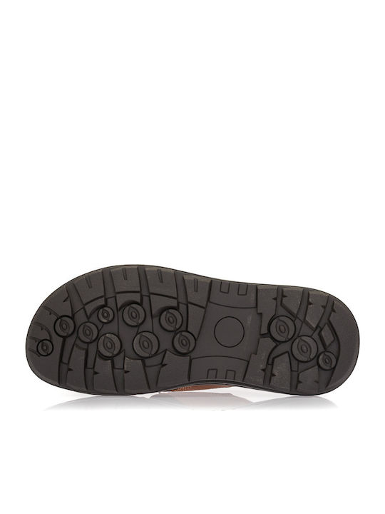 Men's Sandals In Tabac Brown Colour