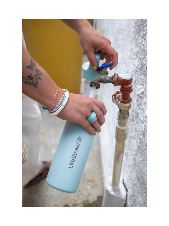 Lifestraw Παγούρι Ανοξείδωτο με Φίλτρο 500ml Ροζ
