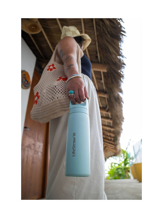 Lifestraw Παγούρι Ανοξείδωτο με Φίλτρο 500ml Ροζ