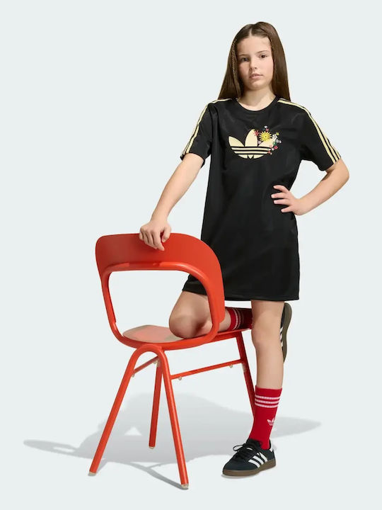 Kinderkleid Schwarz Gold