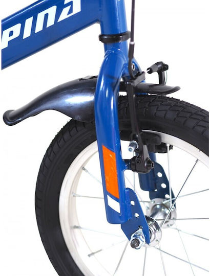 Alpina 16" Kinderfahrrad Stadt mit Aluminiumrahmen Blau