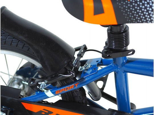 Alpina 16" Kinderfahrrad Stadt mit Aluminiumrahmen Blau