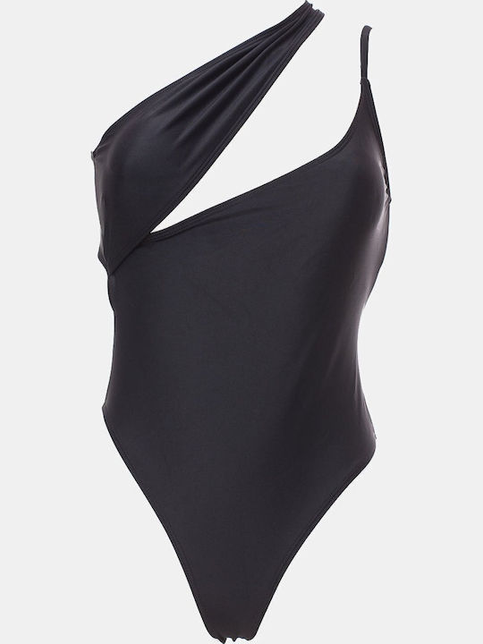 One Piece Swimsuit with Removable Padding Black
