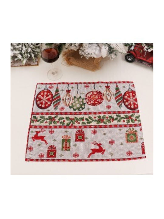 Alista Home Servet Individual Roșu De Crăciun 43x34cm